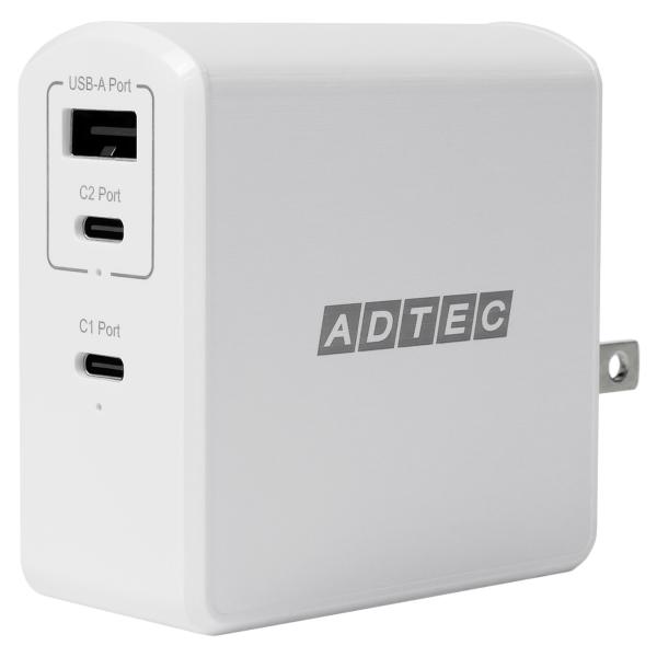 APD-A105AC2-WH PowerDeliveryΉ USB[d zCg GaN(KE)̗p }[d PDΉ ő105W Type-C x2, Type-A x1|[g PSEZpK iPhone/Android/iPad/MacBook/m[gp\ReΉ/USB-CAUSB-A@Ή