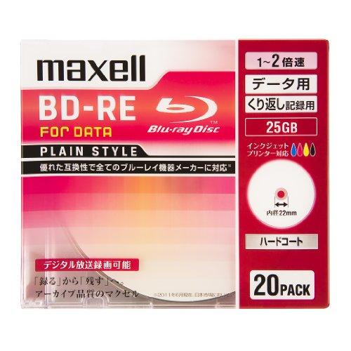 maxell f[^p BD-RE 25GB 2{Ή v^u zCg 20 BE25PPLWPA.20S