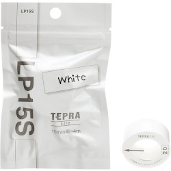 キングジム Lite専用テープ テプラ LP15S  ホワイト