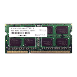 m[gp[ [DDR3 PC3-12800(DDR3-1600) 4GB(2GBx2g) 204PIN] ȓd̓f ADS12800N-H2GW