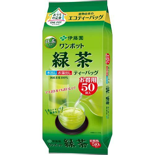 #ワンポットエコティーバッグ 抹茶入り緑茶 50袋入り