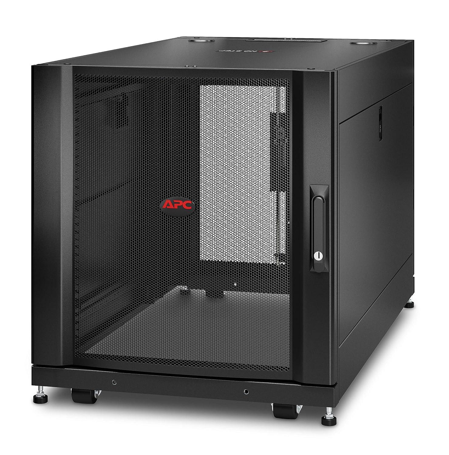APC NetShelter SX 12U Server Rack Enclosure 600mm x 1070mm w/ Sides Black / AR3103