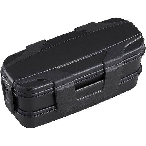 OSK 弁当箱 メンズ用 2段ランチボックス ロックフォー 510ml+440ml [4点ロックでしっかり密閉/仕切付/パッキン不使用で洗いやすい/銀イオン] 日本製 食洗機対応 BLW-26H