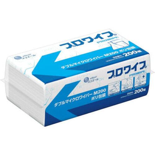 エリエール プロワイプ ダブルマイクロワイパーM200 200組×30パック入 ポリ包装  823490 1ケース(200組×30パック入)