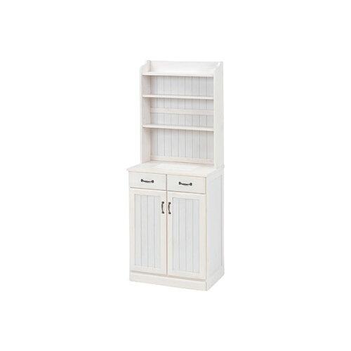 ECJOY!】 萩原 キッチンカウンター(ホワイトウォッシュ) MUD-6532WS