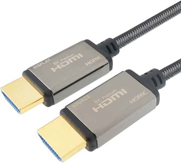ECJOY!】 ホーリック 光ファイバー 8KPremium HDMIケーブル 10m メッシュタイプ グレー(HH100-617GY)【特価¥12,242~】 ホーリック 10.0mHDMIケーブル (バルク) HDM100-886SV (HDM100-886SV)