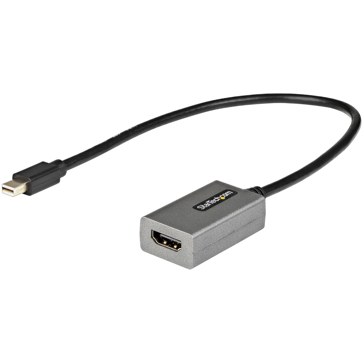 StarTech.com Mini DisplayPort - HDMI fBXvCϊA_v^/~jfBXvC|[g - HDMI rfIRo[^/1080pΉ/30cm̌^P[u MDP2HDEC