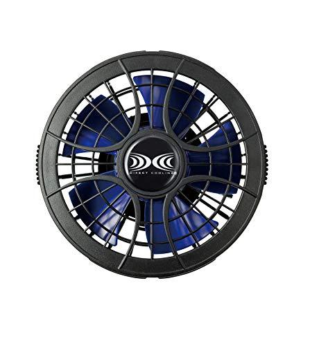 空調服 空調服用ワンタッチパワーファン ブラック×ブルー(2個) (FAN2400SPBB 2336)