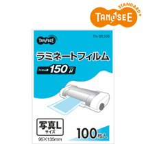 TANOSEE ラミネートフィルム グロスタイプ(つや有り) 150μ 写真Lサイズ 95×135mm 100枚入(TN-5PL100)
