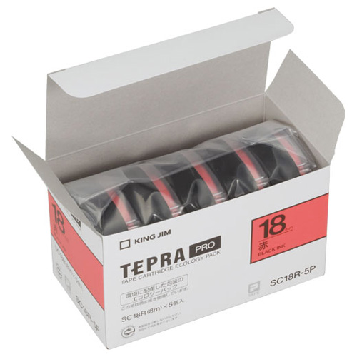 �L���O�W�� �e�[�v�J�[�g���b�W �e�v��PRO SC18R-5P 18mm 5�� ��