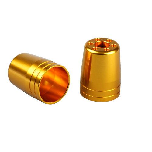 ウルトラヘビーバーエンド M8アウター 2pcs GOLD 品番:031879-04-10