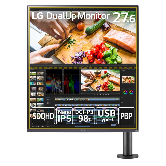28MQ780-B 27.6^ Nano IPS tfBXvC 2560~1080`2880 Xs[J[ DisplayPort1.4 HDMI~2 USB ^CvC ubNn