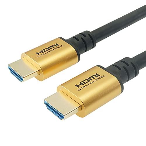 ホーリック ウルトラハイスピードHDMIケーブル 5m 48Gbps 4K/120p 8K/60p HDR HDMI 2.1規格 ゴールド HDM50-649GD