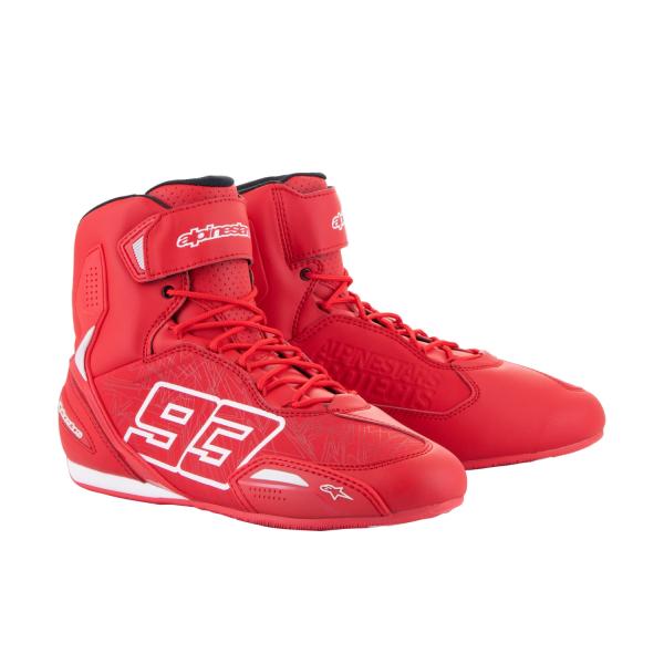 ECJOY!】 アルパインスターズ 【必ず購入前に仕様をご確認下さい】AUSTIN RIDING SHOE [3012 BRIGHT RED  WHITE] 10/27.7cm【特価￥17,823】