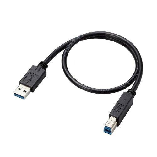 USB3-AB05BK/ID USB3.0P[u/A-B^Cv/dlŒ/0.5m/ubN(USB3-AB05BK/ID) ELECOM GR