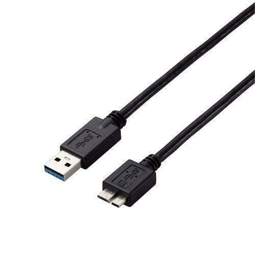 USB3.0P[u/A-microB^Cv/dlŒ/0.5m/ubN(USB3-AMB05BK/ID)