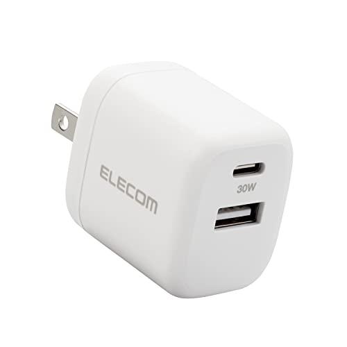 AC[d/30W/USB-C1|[g/USB-A1|[g/zCg(MPA-ACCP30WH) ELECOM GR