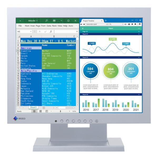 S1504-TGY 15.0^ FlexScan t 1024~768 Xs[J[ D-sub DVI O[n