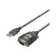 USBシリアル変換ケーブル ブラックスケルトン 1m(BSUSRC0710BS)