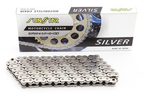 SUNSTAR(サンスター)モーターサイクルチェーン 530サイズ 114リンク シルバーカラー