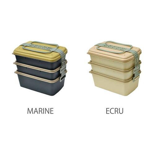 GENIAL(WFjA) Picnic Lunch Box(sNjbN`{bNX) MARINE 4200mleʂ3iٓ qɂȂŃRpNgɏd˂Ď[\! XȒ`ŁA2i͐^Ei͐[^ŎpɗDĂ܂
