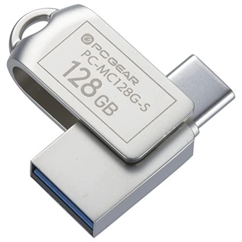 I[d@ PCGEAR_USB[ 128GB TypeCTypeAΉ PC-MC128G-S 01-0065 OHM