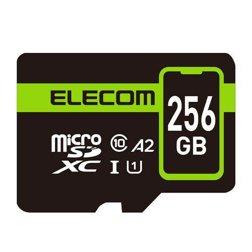 MicroSDXCJ[h/f[^T[rX2Nt/UHS-I U1 90MB/s 256GB(MF-SP256GU11A2R) ELECOM GR