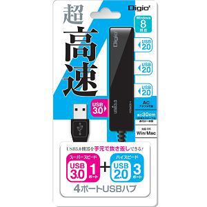 4|[gUSBnu USB3.0(1|[g)+USB2.0(3|[g) ubN(UH-3014BK)