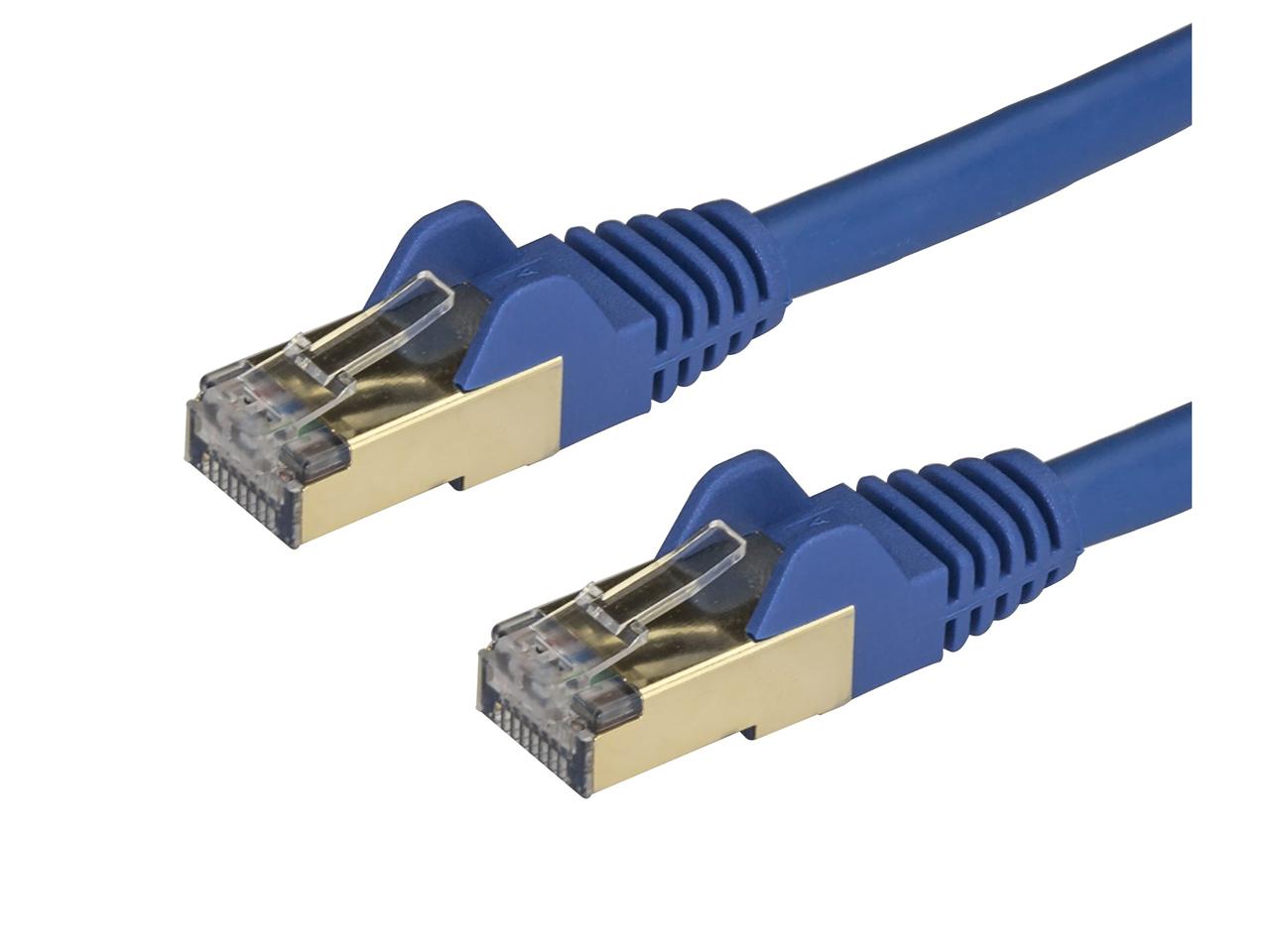 StarTech.com JeS6AΉLANP[u(3m/u[) Cat6A STP(V[hcCXgyA)P[u c܂h~Jo[t 6ASPAT3MBL