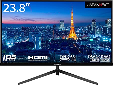 JAPANNEXT 23.8C`IPSpl tHDtj^[ JN-IPS2380FHDR-C65W HDMI USB-C(65Wd) JAPANNEXT WplNXg