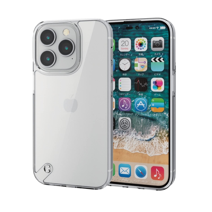 iPhone 14 Pro/ハイブリッドケース/スタンダード/クリア(PM-A22CHVCKCR)