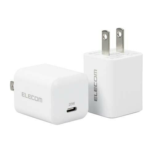 AC[d USB[d USB Power Delivery 20W USB-C1|[g ŒvO 2Zbg zCg EC-AC12WH 1Zbg(2) ELECOM GR
