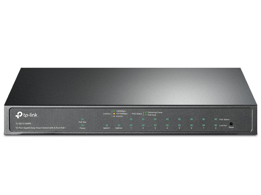 10-Port GbE Desktop Switch(8x PoE+/1xCombo SFP/RJ45)(TL-SG1210MPE(UN))