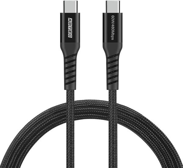 USB Type-C to C P[u (60Wo / 480Mbps / 1.0m) ubNyAPC-V1006CC-U2-BKz