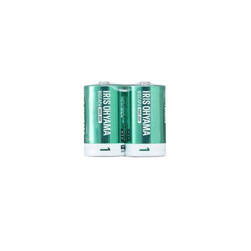 アイリスオーヤマ 乾電池 単1 アルカリ 2本パック BIGCAPAbasic+ LR20Bbp/2S