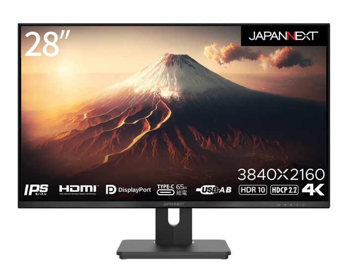 28^ IPS 4Ktj^[ USB Type-C(ő65WdΉj JN-IPS282UHDR-C65W HDMI DP KVM@\