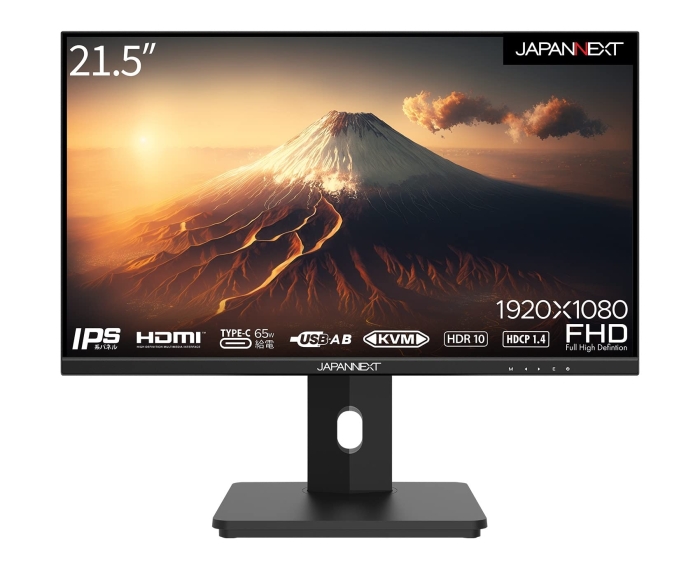 21.5C` IPS tHD(1920 x 1080) tj^[ ~X^h̗p USB-C(ő65Wd)Ή HDMI KVM@\ JN-I215FLFHSP-C65W