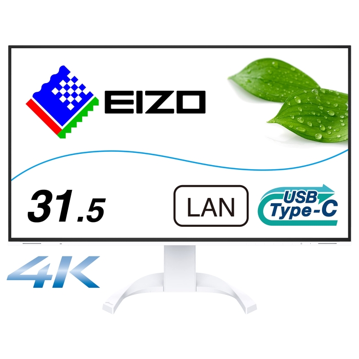 EV3240X-WT 31.5^ FlexScan tj^[ m[gPCd/ڌy 3840~1600`2160 Xs[J[ DisplayPort HDMI~2 USB ^CvC LAN zCgn