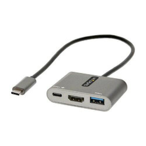 StarTech.com USB Type-C}`ϊA_v^[/USB-C}`nu/USB-C - 4K HDMIrfI/100W PDpXX[/USB 3.0 5Gbpsnu(1x Type-C + 1x Type-A)/^CvCgxhbN/gїphbLOXe[V CDP2HDUACP2