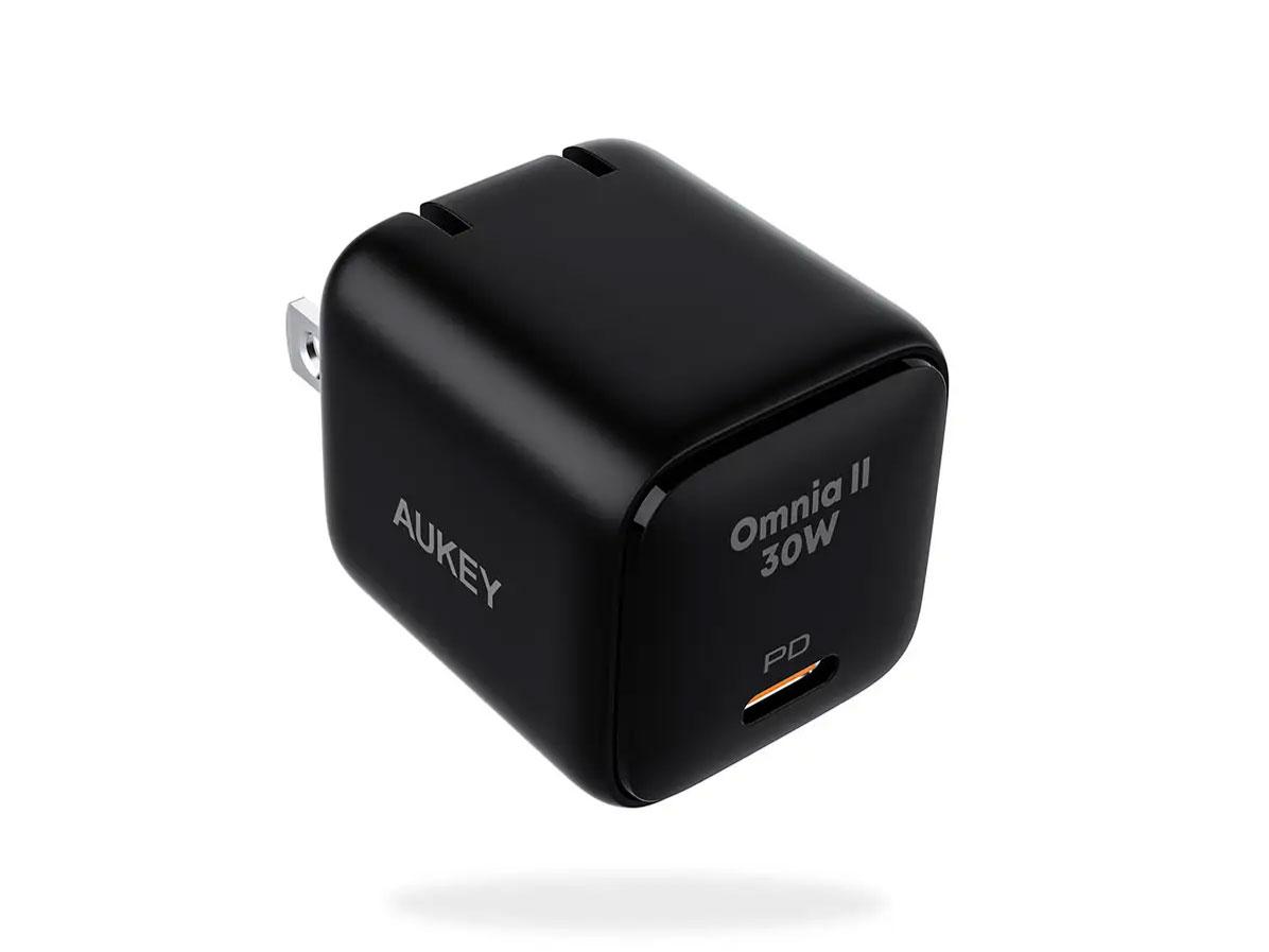 AUKEY PA-B1L-BK USB[d Omnia2 30W PDΉ ܂肽ݎ [USB-C 1|[g] ubN PAB1LBK(PA-B1L-BK)