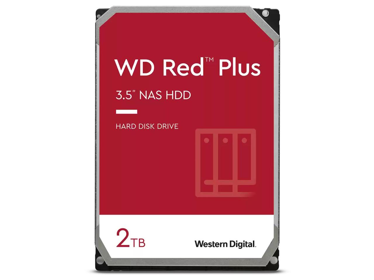 WD20EFPX WD Red Plus SATA 6Gb/s 64MB 2TB 5400rpm 3.5inch CMR(WD20EFPX)