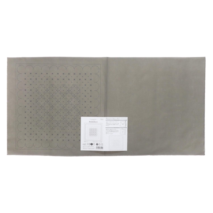 刺し子の花ふきん 布パック 色 La bouquetiere 第4弾 キンモクセイ Taupe H-15114 (1835218)