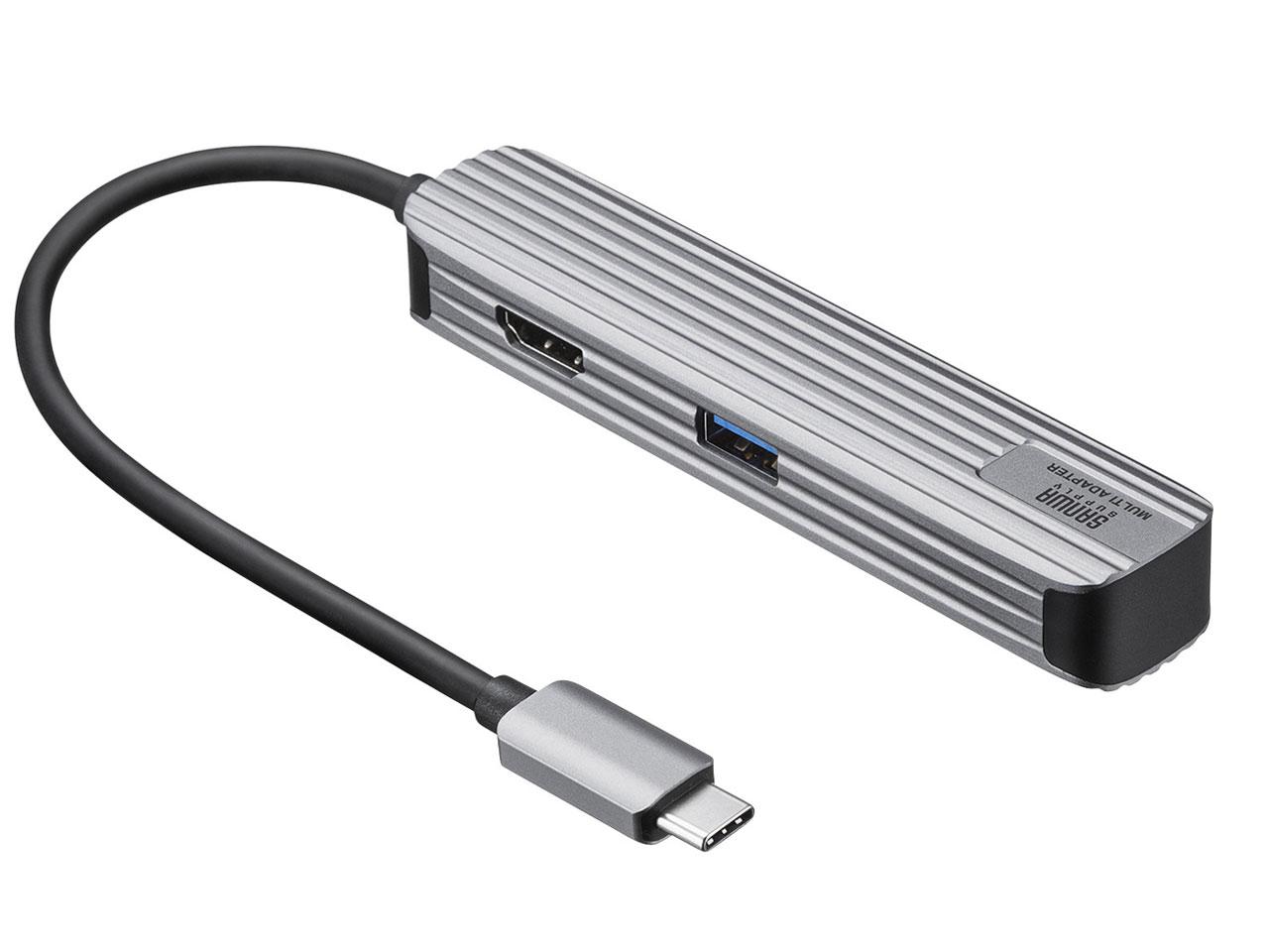 USB-3TCHC5S USB Type-Cマルチ変換アダプタ(HDMI+カードリーダー付)(USB-3TCHC5S)