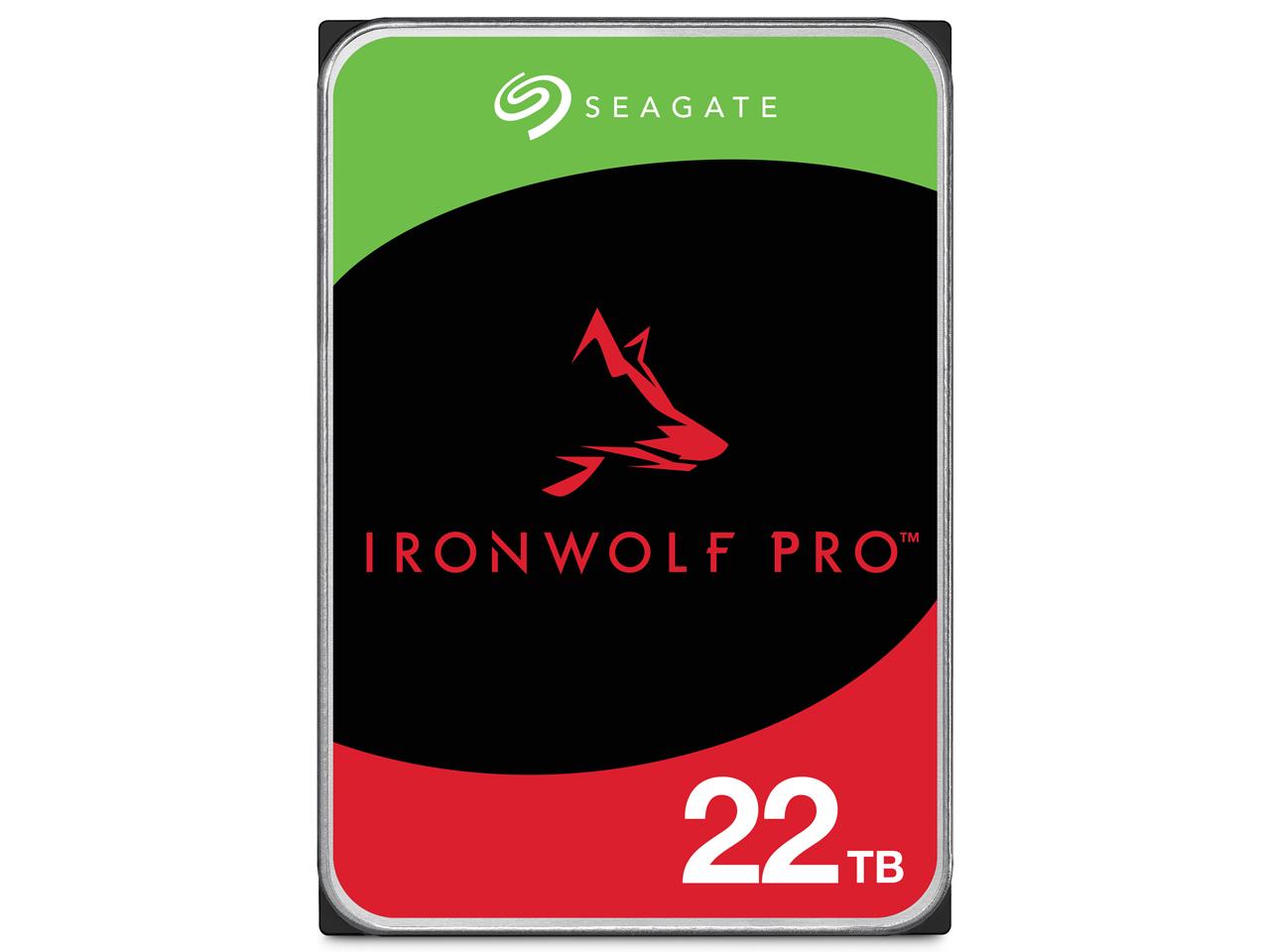 IronWolf Pro HDD(Helium)3.5inch SATA 6Gb/s 22TB 7200RPM 512MB 512E(ST22000NT001)