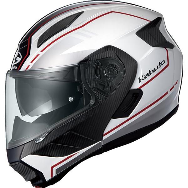 【必ず購入前に仕様をご確認下さい】RYUKI BEAM : ホワイトレッド Mサイズ(57-58) カブト