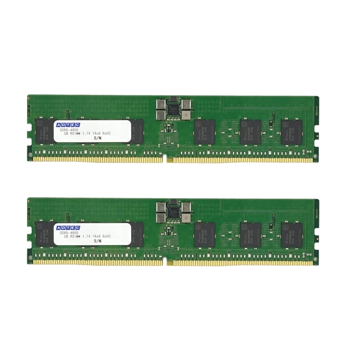 DDR5-4800 RDIMM 64GBx2 2Rx4 80bityADS4800D-R64GDATWz