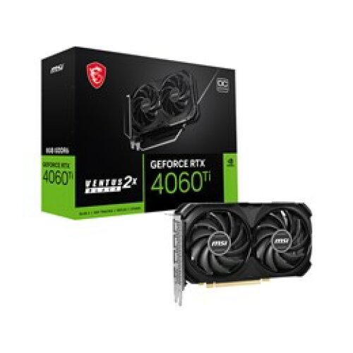 MSI GeForce RTX 4060 Ti VENTUS 2X BLACK 8G OC   (GeForce RTX 4060 Ti VENTUS 2X BLACK 8G OC)