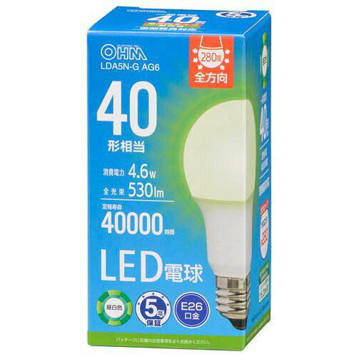 LEDd(40`/530lm/F/E26/Sz280/4.6W/Ή) LDA5N-G AG6