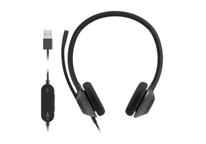 Headset 322 Wired Dual Carbon Black USB-A Teams Qualified(HS-W-322Q-C-USB)