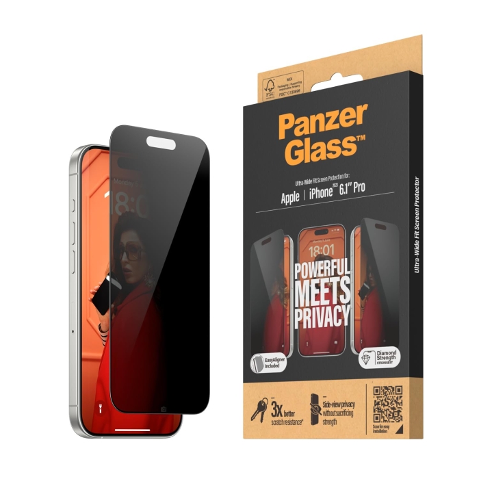 PanzerGlass pUOX P2810 iPhone 15 Pro P2810 UWF Privacy t -(P2810)